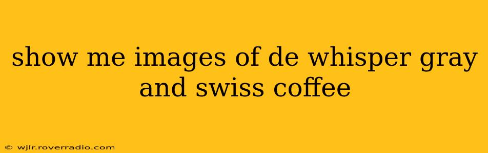 show me images of de whisper gray and swiss coffee
