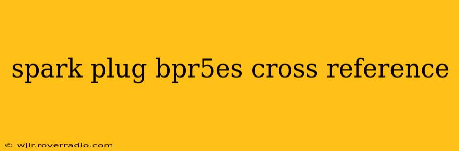 spark plug bpr5es cross reference