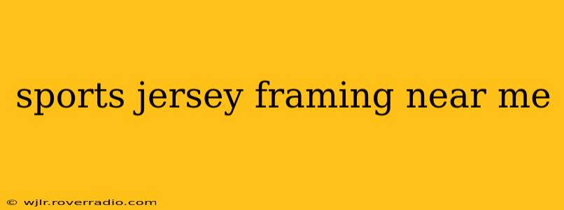 sports jersey framing near me