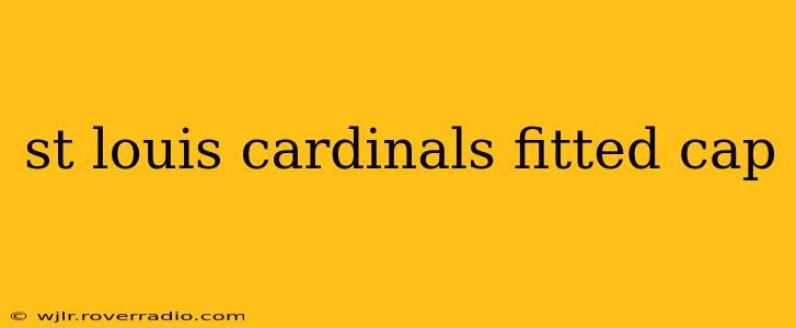 st louis cardinals fitted cap