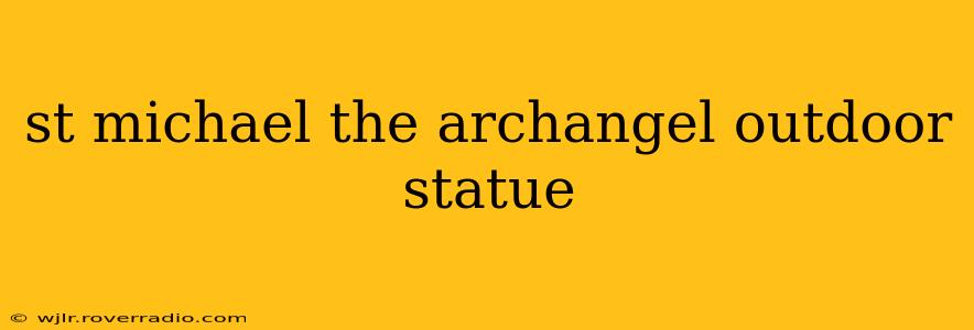 st michael the archangel outdoor statue