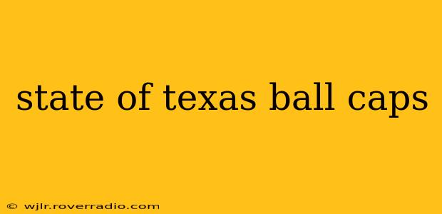 state of texas ball caps