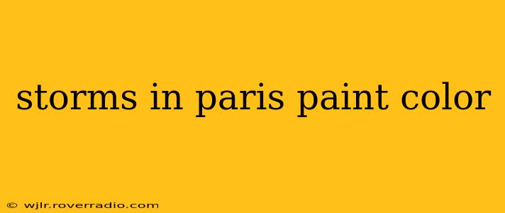 storms in paris paint color
