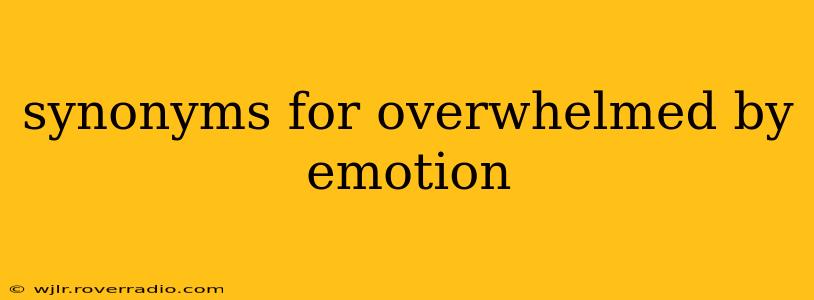 synonyms for overwhelmed by emotion