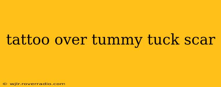 tattoo over tummy tuck scar