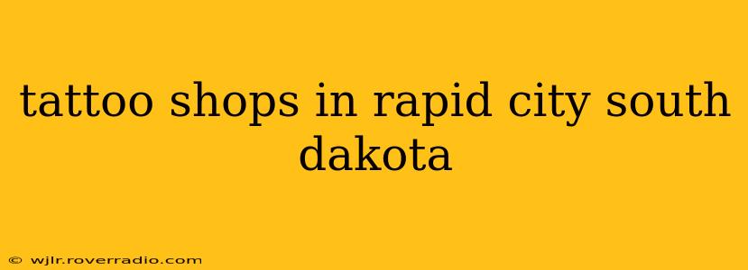 tattoo shops in rapid city south dakota