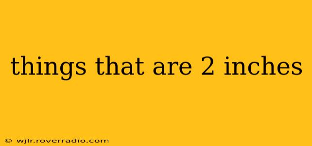 things that are 2 inches