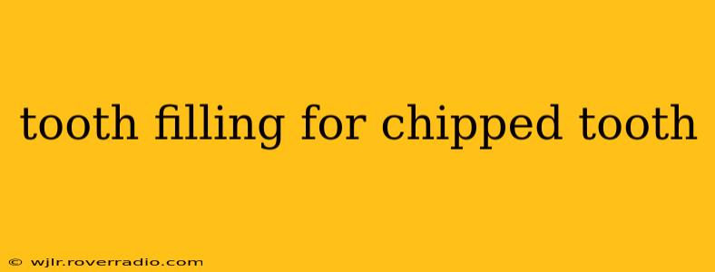 tooth filling for chipped tooth