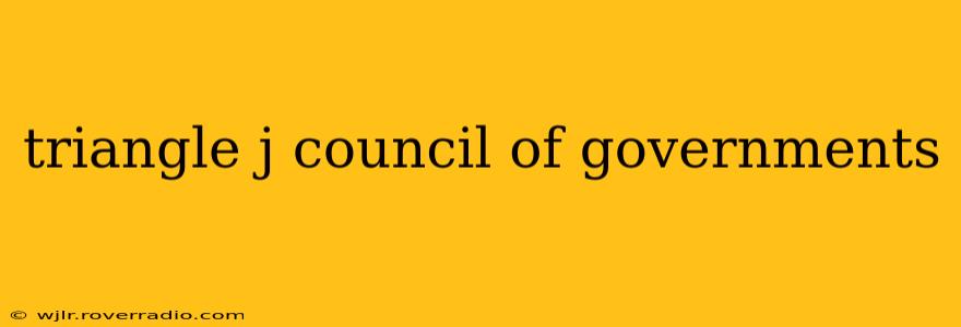 triangle j council of governments
