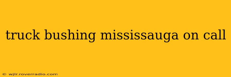 truck bushing mississauga on call
