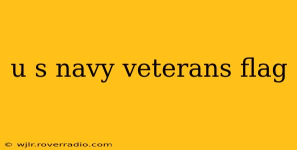 u s navy veterans flag