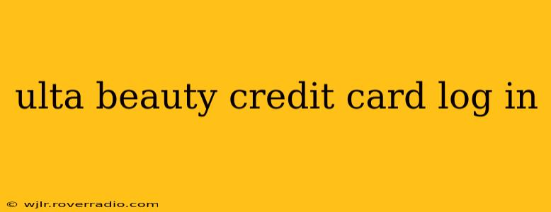 ulta beauty credit card log in