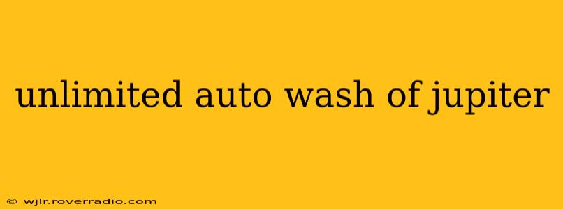 unlimited auto wash of jupiter