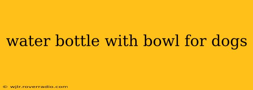 water bottle with bowl for dogs