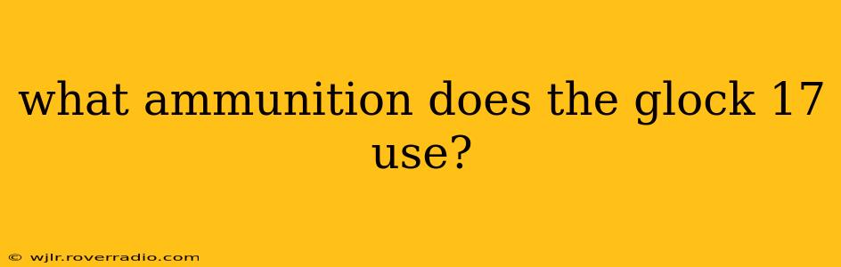 what ammunition does the glock 17 use?
