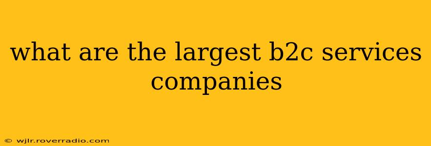 what are the largest b2c services companies