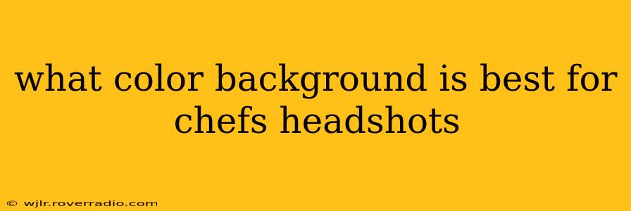 what color background is best for chefs headshots