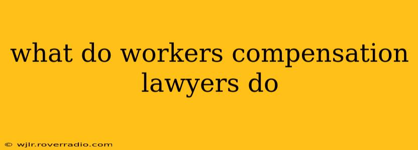 what do workers compensation lawyers do