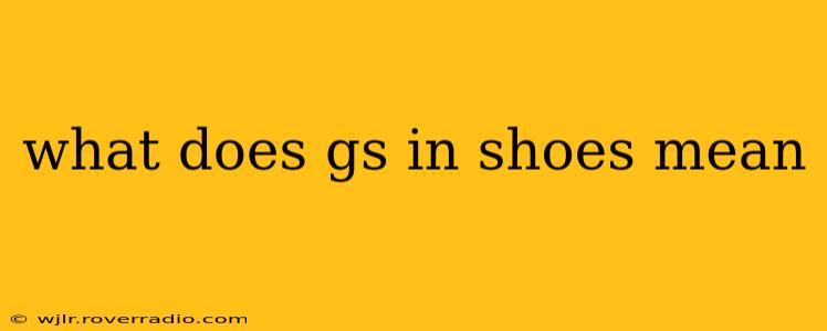 what does gs in shoes mean