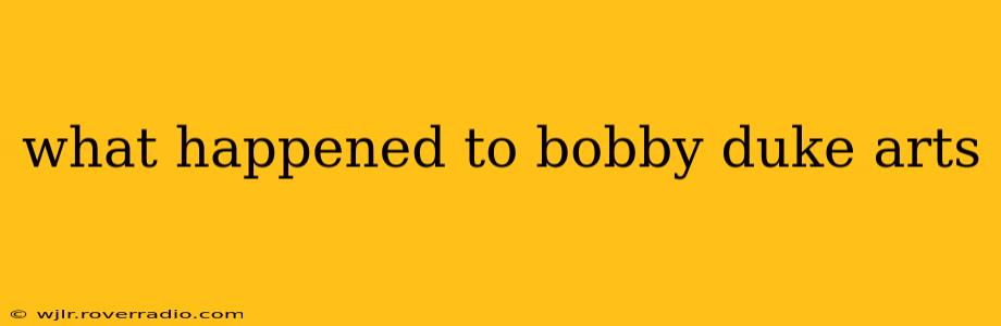 what happened to bobby duke arts