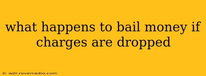 what happens to bail money if charges are dropped