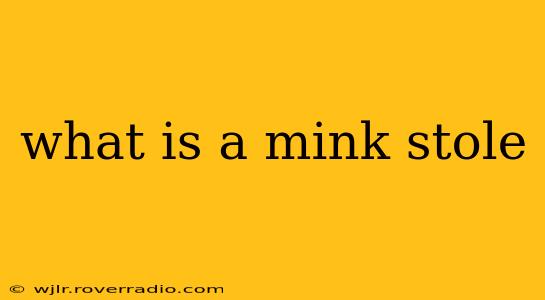 what is a mink stole