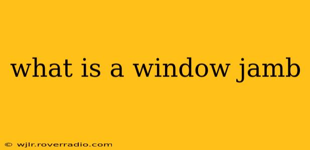 what is a window jamb