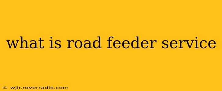 what is road feeder service