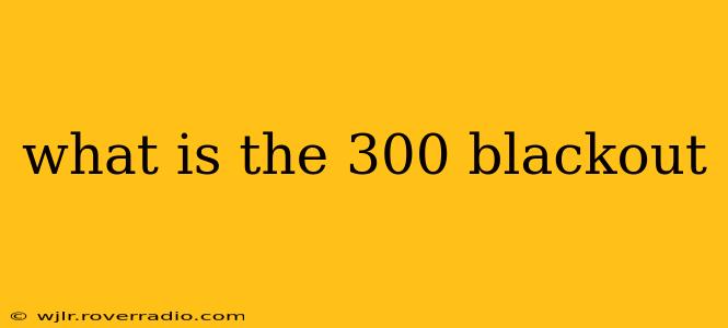 what is the 300 blackout