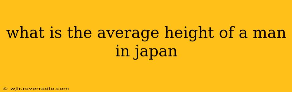 what is the average height of a man in japan