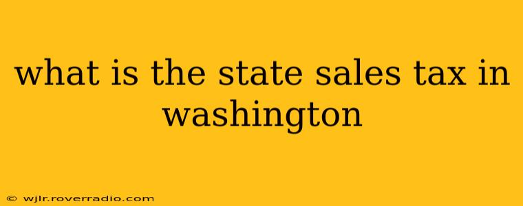 what is the state sales tax in washington