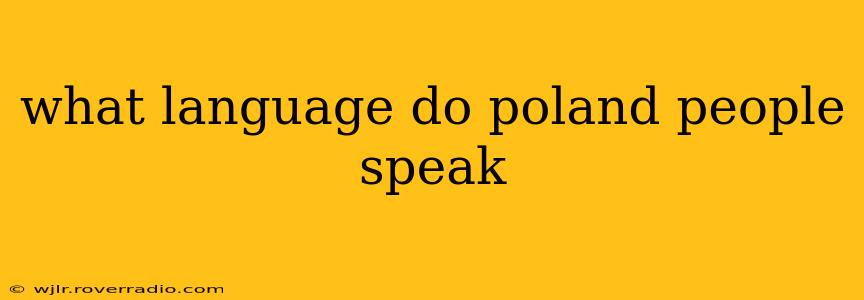 what language do poland people speak