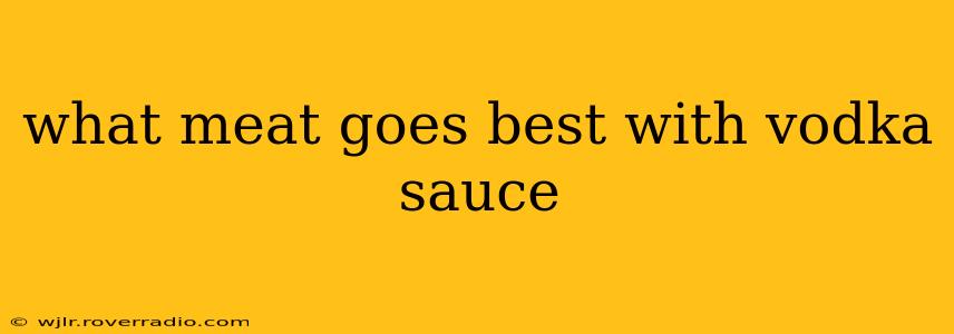 what meat goes best with vodka sauce
