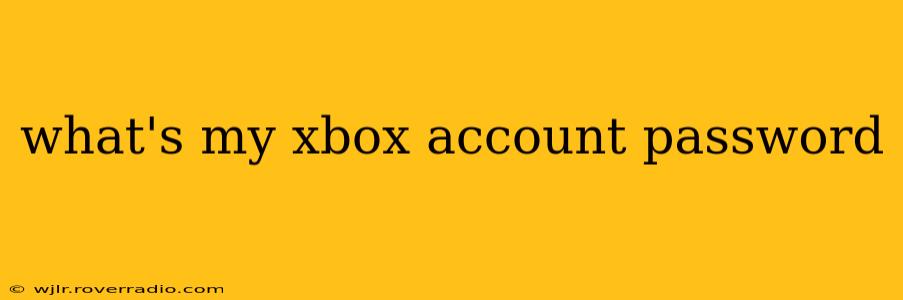 what's my xbox account password