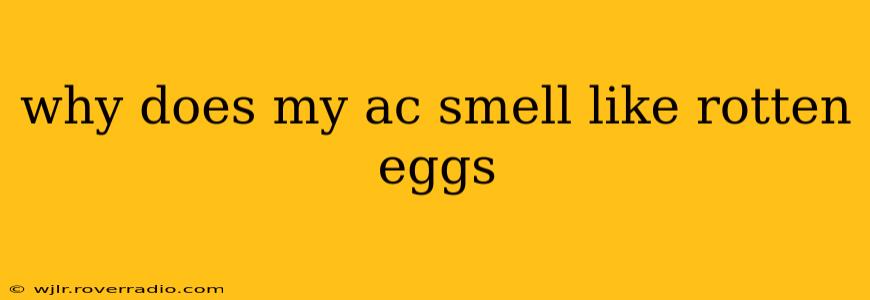 why does my ac smell like rotten eggs