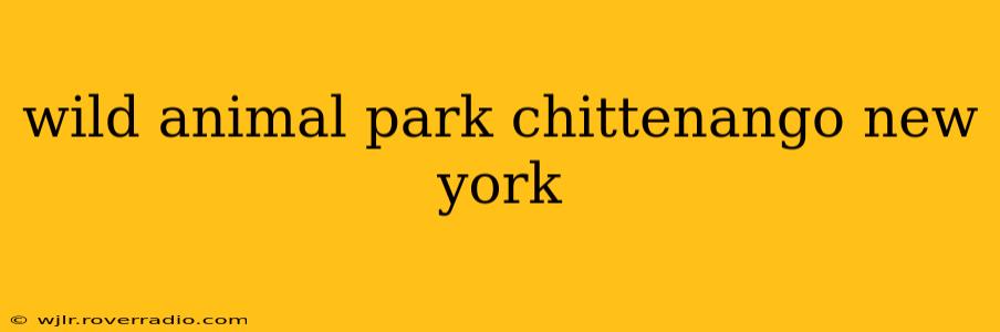 wild animal park chittenango new york