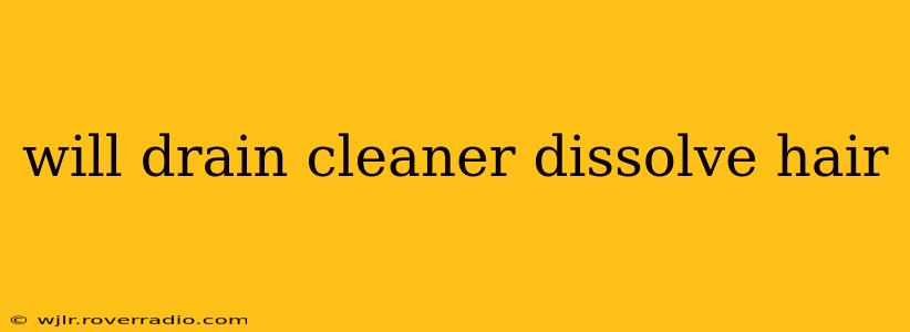 will drain cleaner dissolve hair