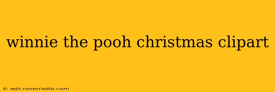winnie the pooh christmas clipart