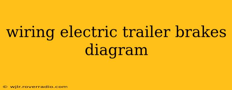wiring electric trailer brakes diagram