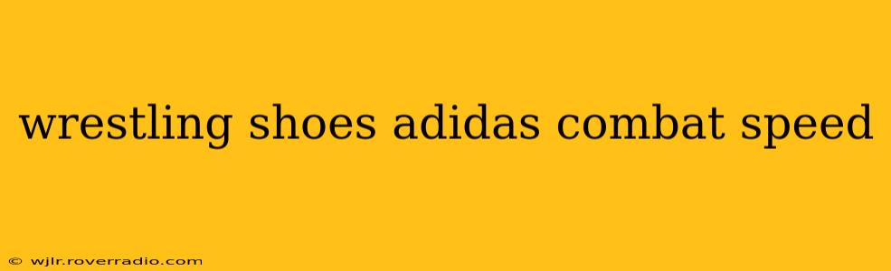 wrestling shoes adidas combat speed