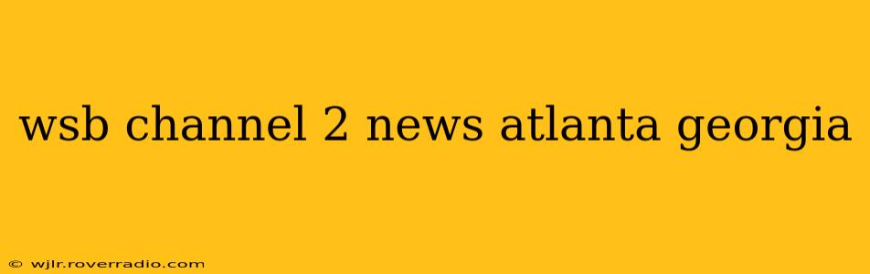 wsb channel 2 news atlanta georgia